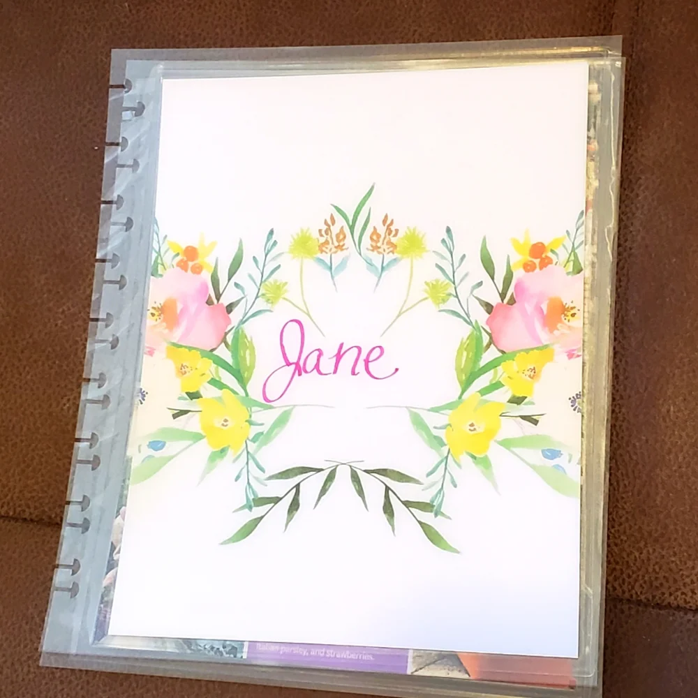 Homemade cover for your Classic size Disc Bound Planner customized *Price*